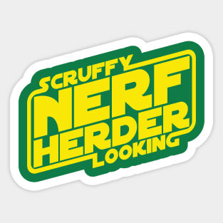 Scruffy Looking N*rf Herder (clean) Sticker